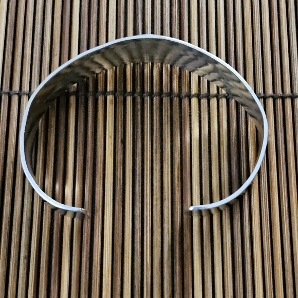 Silver Plated Mexico Cuff Bracelet (Vintage) - Picture 6 of 13